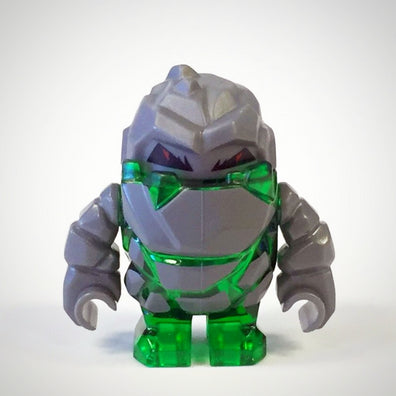 LEGO Minifigure-Rock Monster : Boulderax (Trans-Green)-Power Miners-PM001-Creative Brick Builders